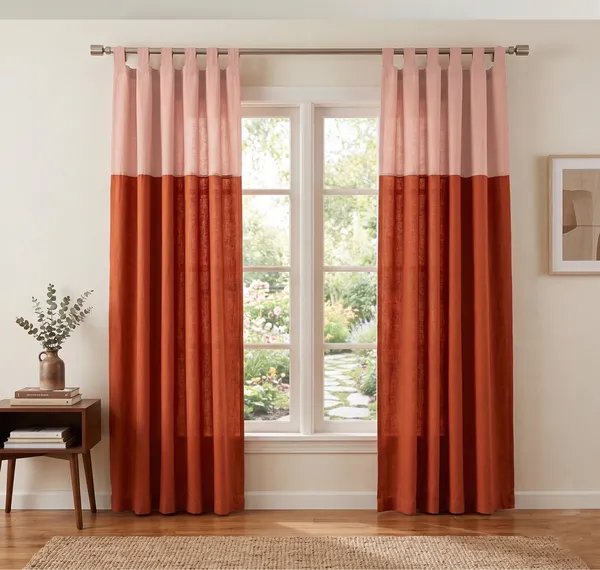 Pack_of_2_Piece_Cotton_Rust_Solid_Sheer_Summer_fun_Colorful_Tab_Top_Curtain_Set_for_Door_Curtain-For_Bedroom_and_Living_Room