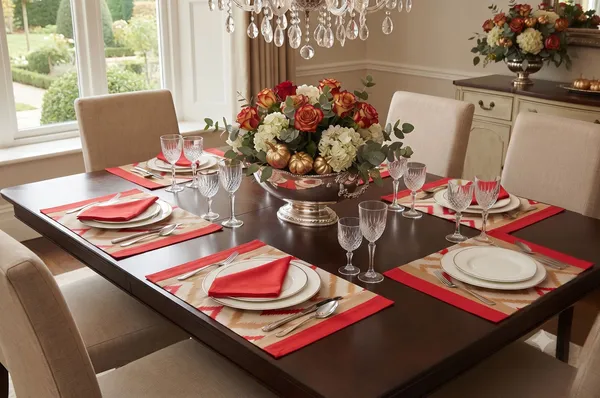 Pack_for_18_Pieces_Cotton_Red_Ikat_Chevron_Printed_Place_Mat_With_Napkin_Set_for_Dining_and_Center_Table
