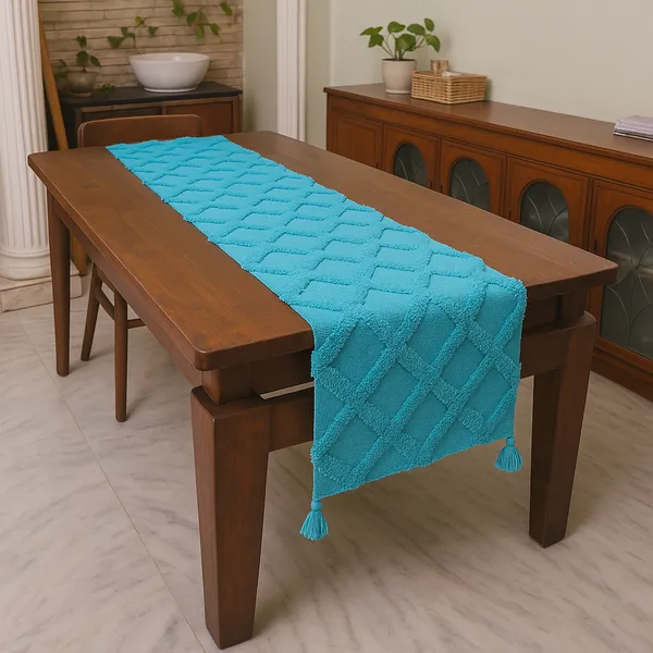Pack_of_1_Piece_Cotton_Tufted_Harmony_Collection_Table_Runner-For_Dining_&_Center_Table