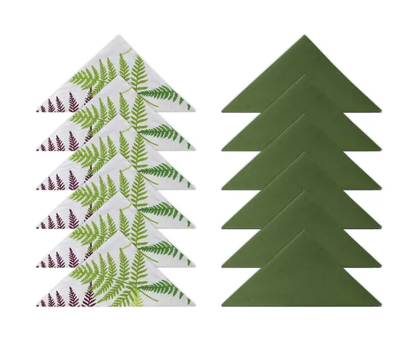 Pack_of_13,19_&_25_Cotton_Green_Tropical_Leaf_Collection_With_Place_Mat_&_Napkins-for_Dining_and_Center_Table
