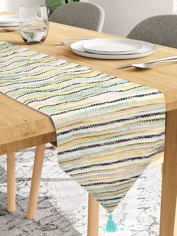 Pack_of_5,_7_&_9_Cotton_Bohemian_Charm_Collection_Table_Runner_With_Place_Mat-For_Dining_&_Center_Table
