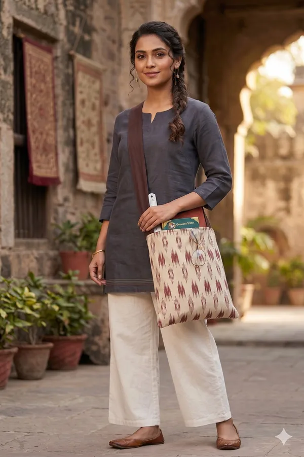 Pack_of_1_Piece_Cotton_Beige_W-Ikat_Printed_Crossbody_Messenger_Bag_for_Women,_Men,_Girl_&_Boy