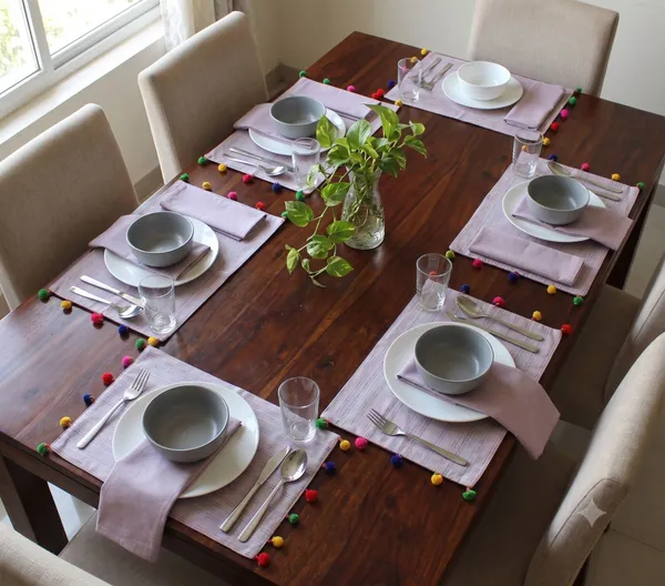 Pack_of_18_Piece_Cotton_Mauve_Pastel_Stripe_Pompom_Collection_Place_Mat_With_Napkin-For_Dinning_Table,_Center_Room_and_Kitchen