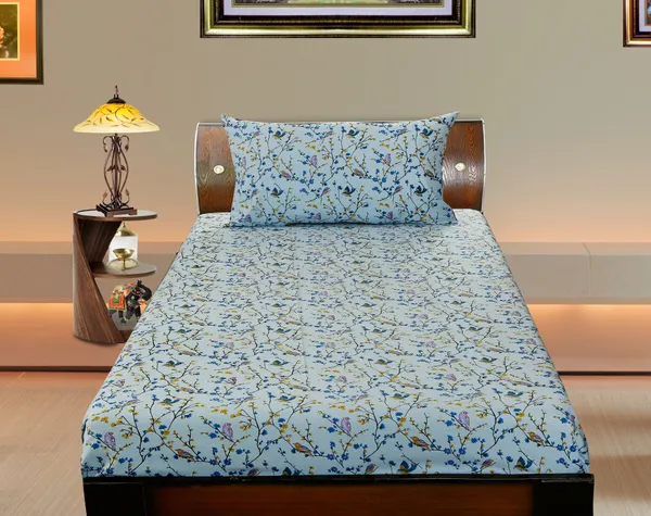 Pack_of_2_&_3_Pieces_Cotton_Blue_Mini_Bird_Printed_Bedsheet_Set_With_Pillow_Covers_for_Bedroom,_Guest_Room,_Kids_Room