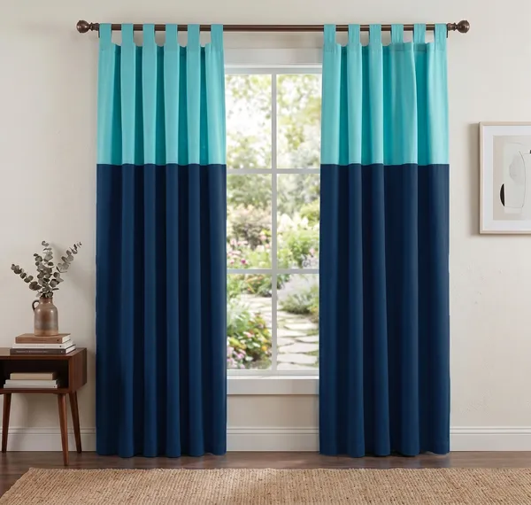 Pack_of_2_Piece_Cotton_Blue_Solid_Sheer_Summer_fun_Colorful_Tab_Top_Curtain_Set_for_Door_Curtain-For_Bedroom_and_Living_Room
