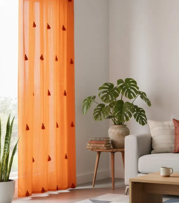 Pack_of_2_Cotton_Orange_Merit_Tassel_Collection_Curtain_Set_for_Window_and_Door