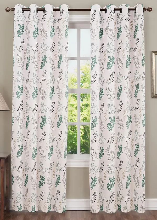 Pack_of_3_Pieces_Cotton_Aquamarine_Bloom_Bliss_Printed_Collection_Eyelet_Curtain_Set_For_Bedroom_and_Living_Room