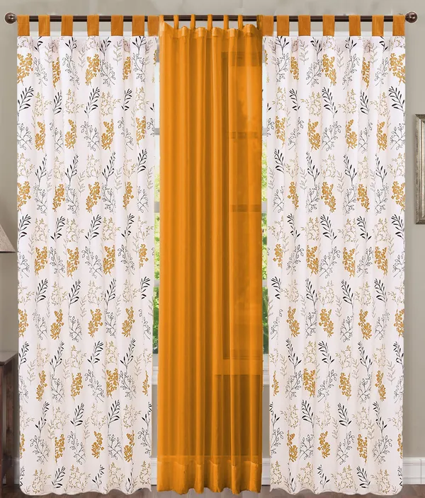 Pack_of_3_Pieces_Cotton_Cyber_Mustard_Bloom_Bliss_Printed_Collection_Tab_Top_Curtain_Set_For_Bedroom_and_Living_Room