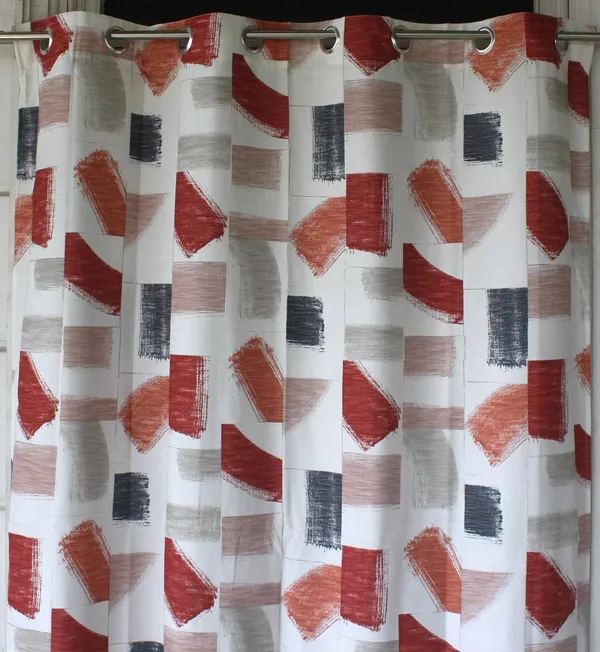 Pack_of_2_Pieces_Polyester_Maroon_Geometry_Abstract_Digital_Print_Eyelet_Curtain_Set_For_Bedroom_and_Living_Room
