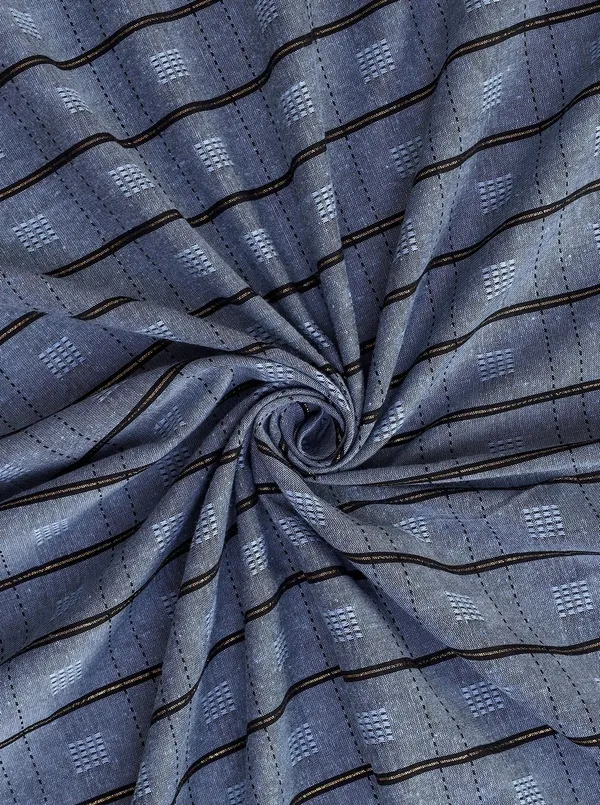 Pack_of_2_Cotton_Steel_Grey_Check_Reflection_Collection_Eyelet_Curtainfor_Window_and_Door