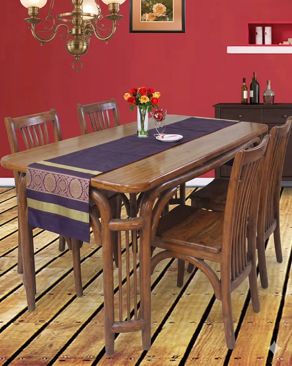 Pack_of_1_Piece_Polyester_Purple_Floral_Brocekt_Table_Runner-_Dining_&_Center_Floral_Brocekt_Table