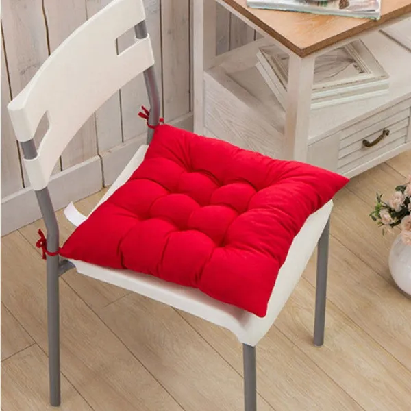 Pack_of_1_Piece_Cotton_Red_Soild_Chair_Pad_for_Chair_&_Floor