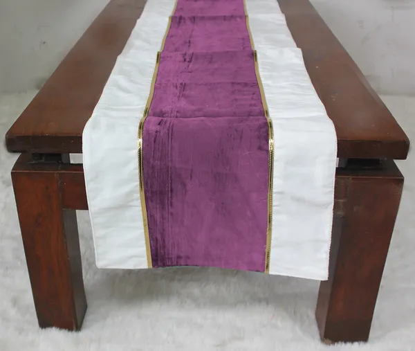 Pack_of_1_Piece_Cotton_Purple_Ariel_Velvet_Collection_Table_Runner-For_Dining_&_Center_Table