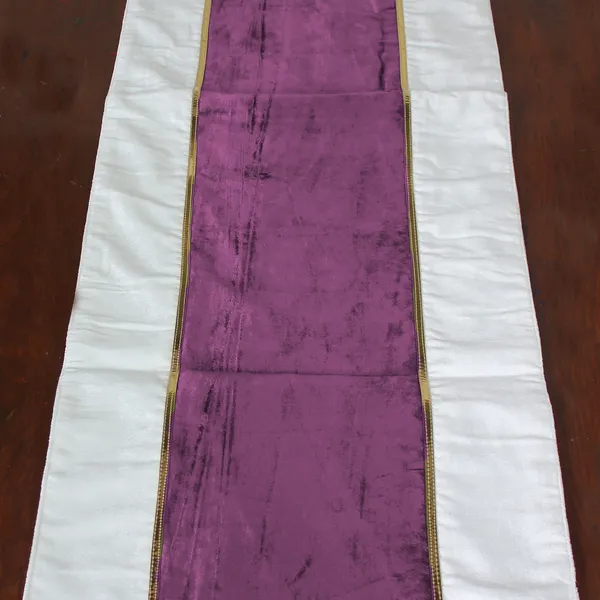Pack_of_1_Piece_Cotton_Purple_Ariel_Velvet_Collection_Table_Runner-For_Dining_&_Center_Table