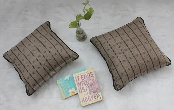 Pack_of_2_Piece_Cotton_Taupe_Brown_Check_Reflection_Collection_Cushion_&_Pillow_Cover-for_Living_Room_and_Bedroom