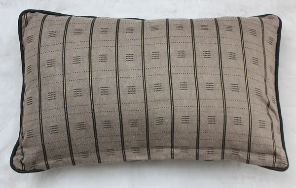 Pack_of_2_Piece_Cotton_Taupe_Brown_Check_Reflection_Collection_Cushion_&_Pillow_Cover-for_Living_Room_and_Bedroom
