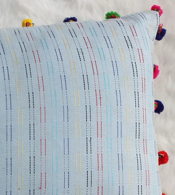Pack_of_2_Piece_Cotton_Sky_Blue_Sprinkles_Multicolour_PomPom_Collection_Cushion_&_Pillow_Cover-for_Living_Room_and_Bedroom