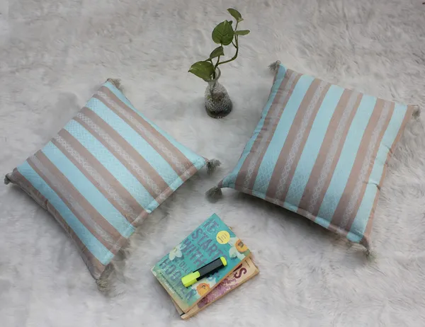 Pack_of_2_Piece_Cotton_Beige_Aqua_Wonders_Weaved_Stripe_Collection_Cushion_&_Pillow_Cover-for_Living_Room_and_Bedroom