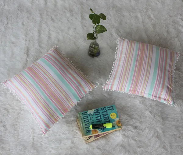 Pack_of_2_Piece_Cotton_Pink_Candy_Stripe_Pompom_Collection_Cushion_&_Pillow_Cover-for_Living_Room_and_Bedroom