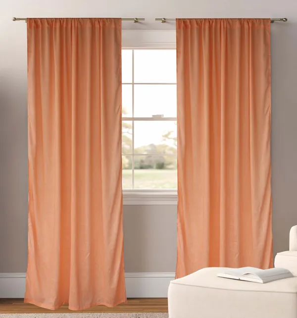 Pack_of_2_Cotton_Peach_Sheer_Summer_fun_Rod_Pocket_Curtain_Set_for_Window_and_Door