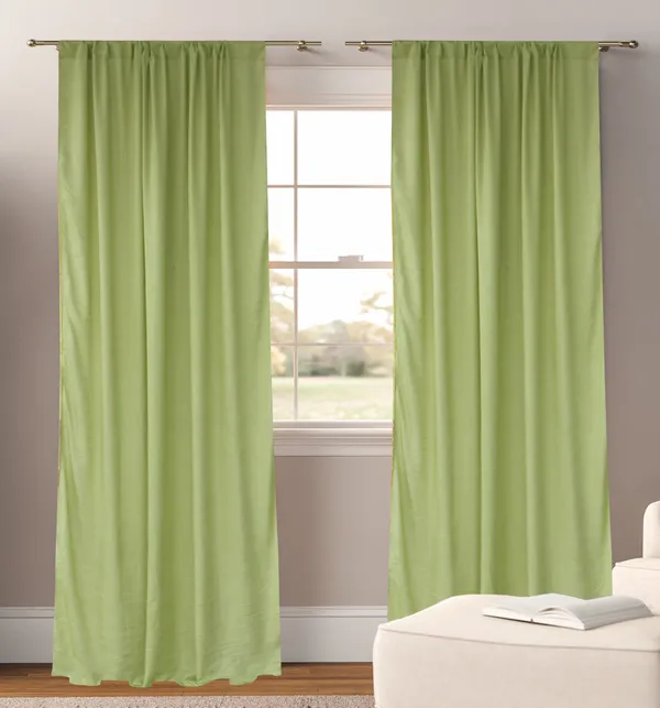 Pack_of_2_Cotton_Peasta_Green_Sheer_Summer_fun_Rod_Pocket_Curtain_Set_for_Window_and_Door