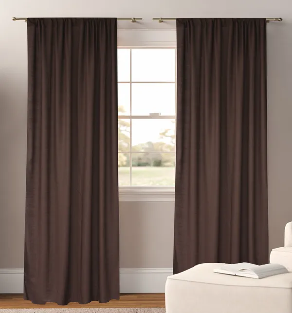 Pack_of_2_Cotton_Brown_Sheer_Summer_fun_Rod_Pocket_Curtain_Set_for_Window_and_Door