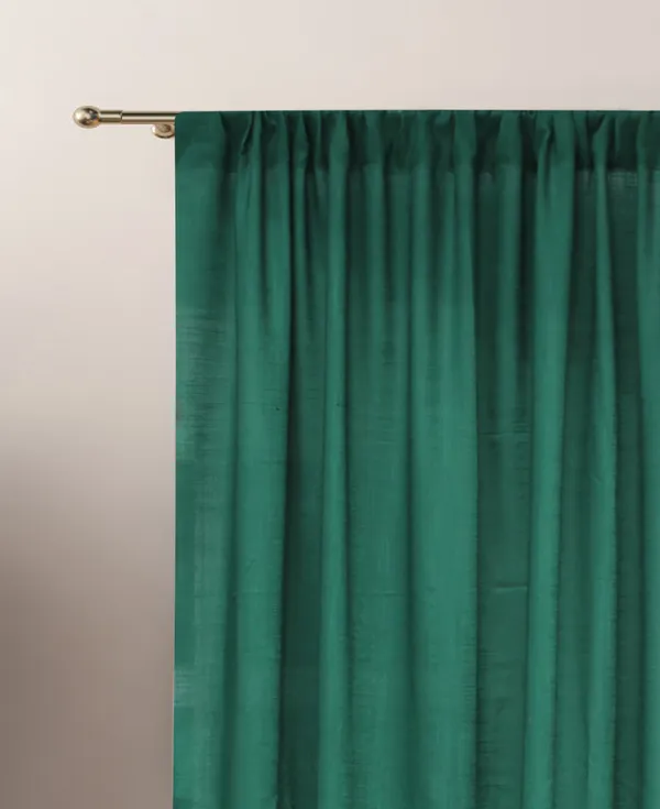 Pack_of_2_Cotton_Bottle_Green_Sheer_Summer_fun_Rod_Pocket_Curtain_Set_for_Window_and_Door