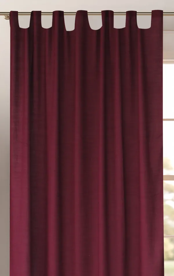 Pack_of_2_Cotton_Burgandy_Sheer_Summer_fun_Tab_Top_Curtain_Set_for_Window_and_Door