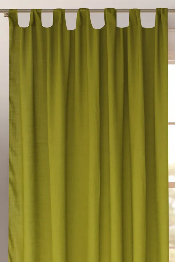Pack_of_2_Cotton_Green_Sheer_Summer_fun_Tab_Top_Curtain_Set_for_Window_and_Door