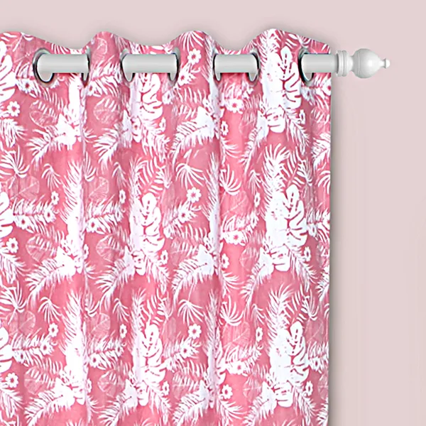 Dekor_World_2_Piece_Cotton_Pink_Autumn_Leafs_Printed_Eyelet_Curtain_Set-110x275cm_(4x9Feet)_Long_Curtain-For_Bedroom_and_Living_Room