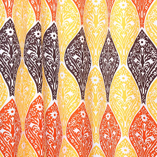Dekor_World_2_Piece_Cotton_Yellow_Orange_Amrond_Twisted_Printed_Collection_Eyelet_Curtain_Set-110x275cm_(4x9Feet)_Long_Curtain-For_Bedroom_and_Living_Room
