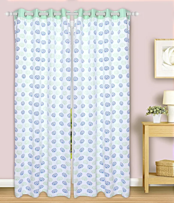 Dekor_World_2_Piece_Cotton_Aqua_Blue_Sunshine_Garden_Printed_Collection_Eyelet_Curtain_Set-110x275cm_(4x9Feet)_Long_Curtain-For_Bedroom_and_Living_Room