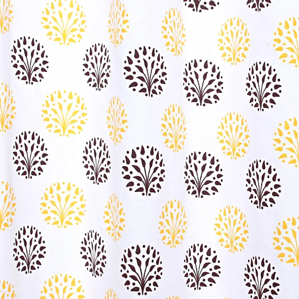 Dekor_World_2_Piece_Cotton_Yellow_Brown_Sunshine_Garden_Printed_Collection_Eyelet_Curtain_Set-110x275cm_(4x9Feet)_Long_Curtain-For_Bedroom_and_Living_Room