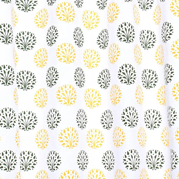 Dekor_World_2_Piece_Cotton_Yellow_Brown_Sunshine_Garden_Printed_Collection_Eyelet_Curtain_Set-110x275cm_(4x9Feet)_Long_Curtain-For_Bedroom_and_Living_Room