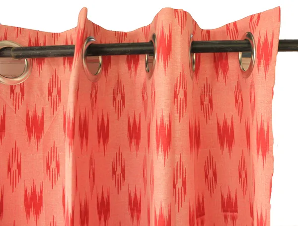 Pack_of_2_Piece_Cotton_Maroon_Pochampaaly_Weave_Ikat_Printed_Grommet_Collection_Curtain_Set-For_Bedroom_and_Living_Room