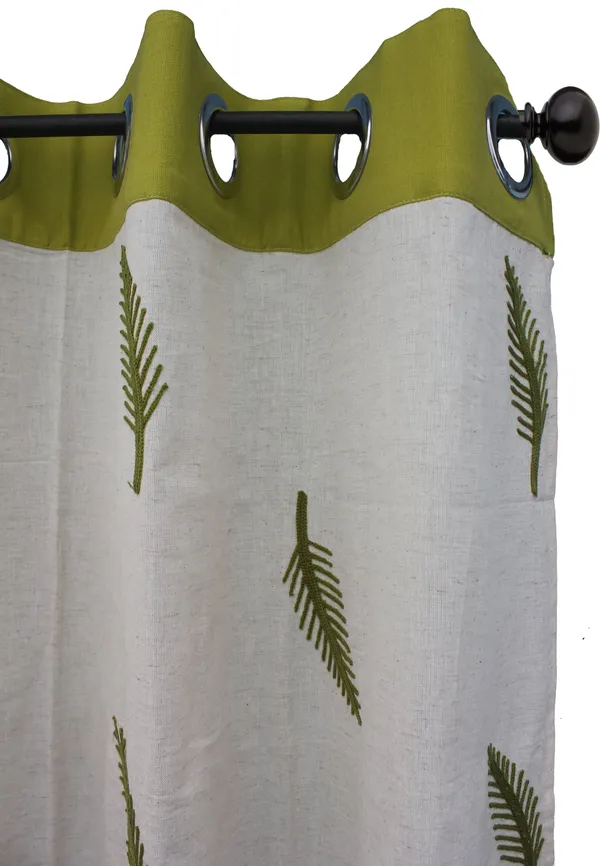 Pack_of_2_Cotton_Green_Adornado_leaf_embroidery_Collection_Curtain_Set_for_Window_and_Door