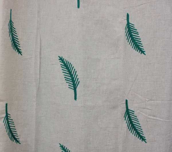 Pack_of_2_Cotton_Aqua_Adornado_leaf_embroidery_Collection_Curtain_Set_for_Window_and_Door