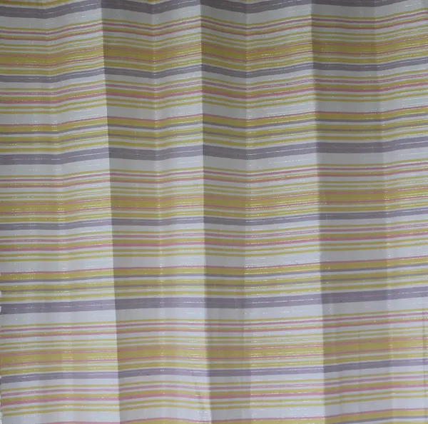 Pack_of_2_Cotton_Yellow_Candy_Stripe_Pompom_Collection_Eyelet_Curtain_Set_for_Window_and_Door