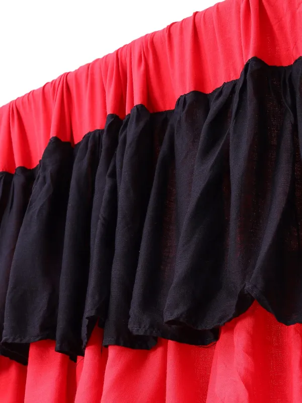 Pack_of_2_Cotton_Black_&_Red_Stylish_Ultimate_Ruffle_Rod_Curtain_Set_for_Window_and_Door