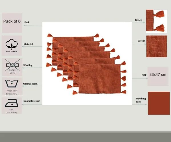 Pack_of_18_Piece_Cotton_Rust_Merit_Collection_Place_Mat_With_Napkin-For_Dinning_Table,_Center_Room_and_Kitchen