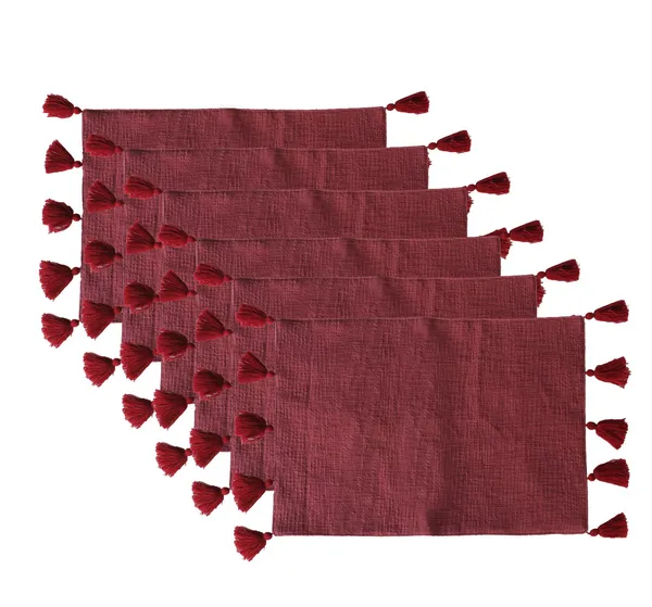 Pack_of_18_Piece_Cotton_Maroon_Merit_Collection_Place_Mat_With_Napkin-For_Dinning_Table,_Center_Room_and_Kitchen