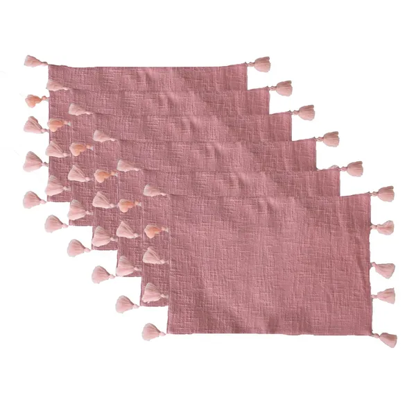 Pack_of_18_Piece_Cotton_Pink_Merit_Collection_Place_Mat_With_Napkin-For_Dinning_Table,_Center_Room_and_Kitchen