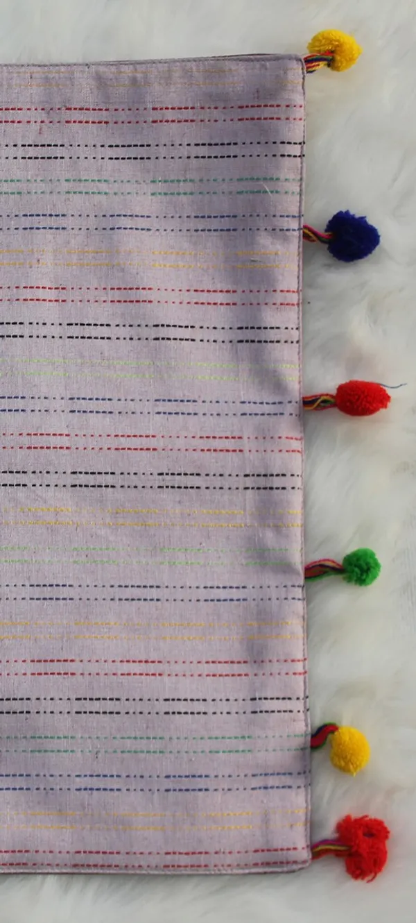 Pack_of_18_Piece_Cotton_Mauve_Pastel_Stripe_Pompom_Collection_Place_Mat_With_Napkin-For_Dinning_Table,_Center_Room_and_Kitchen