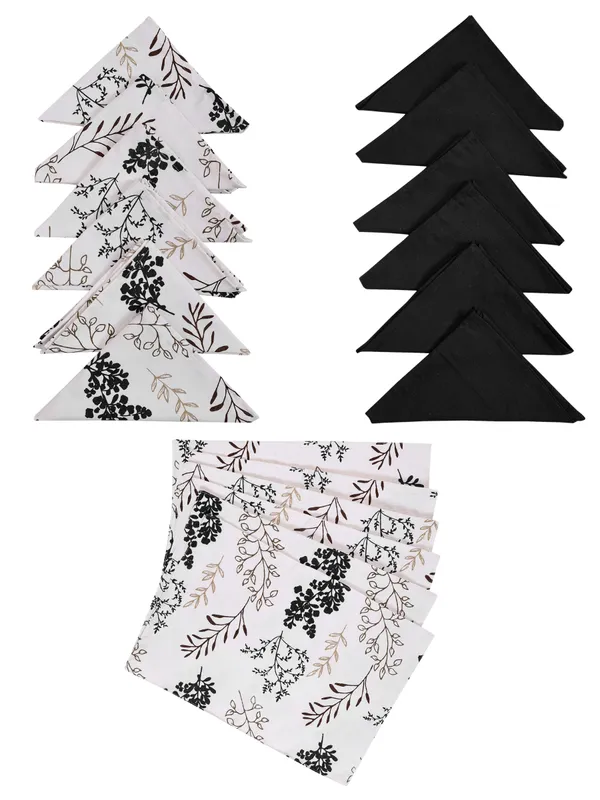 Pack_of_13,19_&_25_Cotton_Black_Bloom_Bliss_Printed_Collection_Collection_Table_Cover_With_Place_Mat_&_Napkins-for_Dining_and_Center_Table