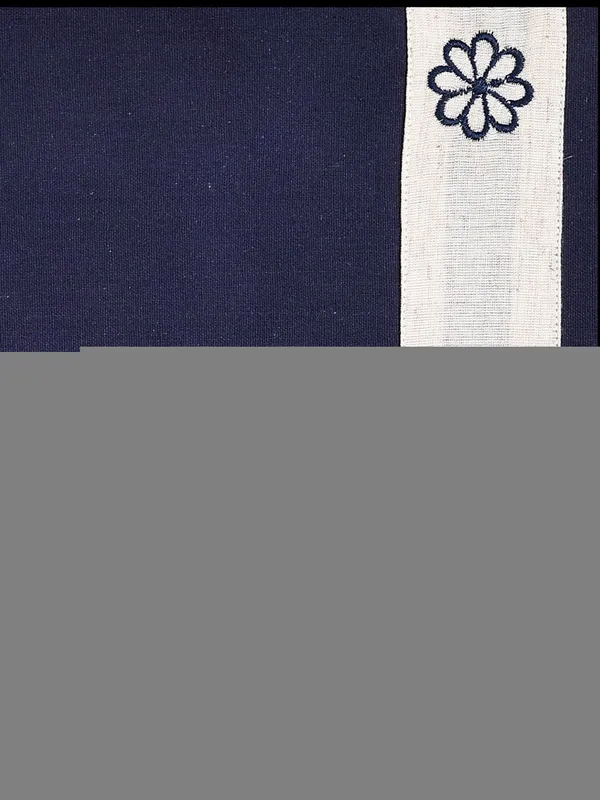 Pack_of_5,7,9_Cotton_Blue_Eric_Flora_Embroidery_Collection_Table_Cover_With_Place_Mat-for_Dining_and_Center_Table