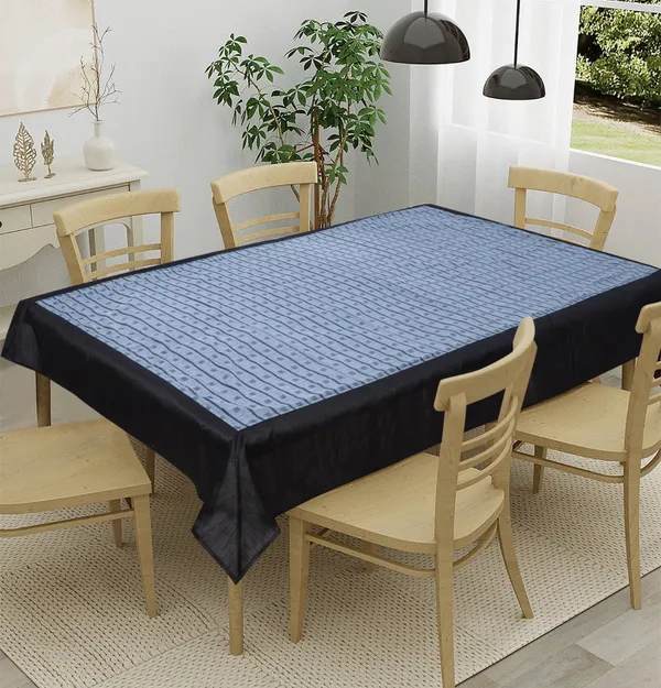 Pack_of_1_Piece_Cotton_Steel_Blue_Single_Check_Reflection_Collection_Table_Cover-For_Dining_&_Center_Table