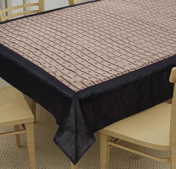 Pack_of_1_Piece_Cotton_Brown_Single_Check_Reflection_Collection_Table_Cover-For_Dining_&_Center_Table