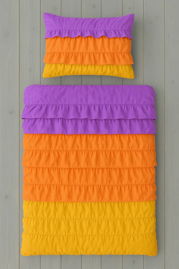 Pack_of_2_&_3_Pieces_Cotton_Ruffle_King_Single_Bedsheet_With_Pieces_Pillow_Cover_for_Bedroom,_Guest_Room,_Kids_Room