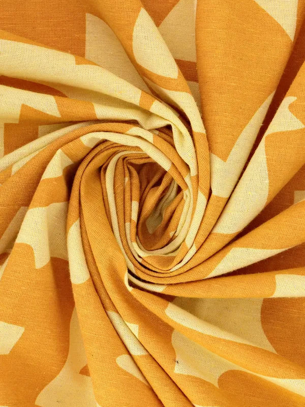 Pack_of_2_Cotton_Sunshine_Yellow_Urban_abstract_Collection_Eyelet_Curtain_Set_for_Window_and_Door