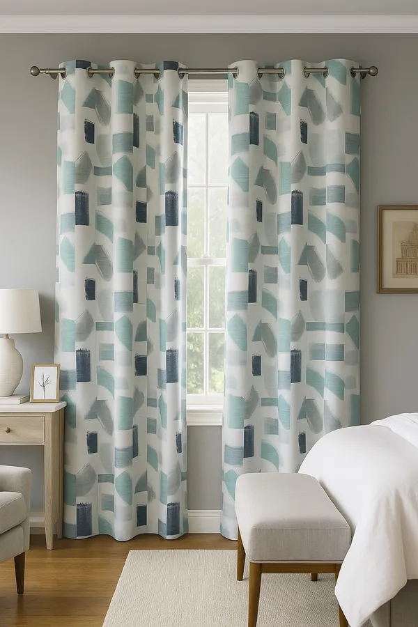 Pack_of_2_Pieces_Polyester_Blue_Geometry_Abstract_Digital_Print_Eyelet_Curtain_Set_For_Bedroom_and_Living_Room